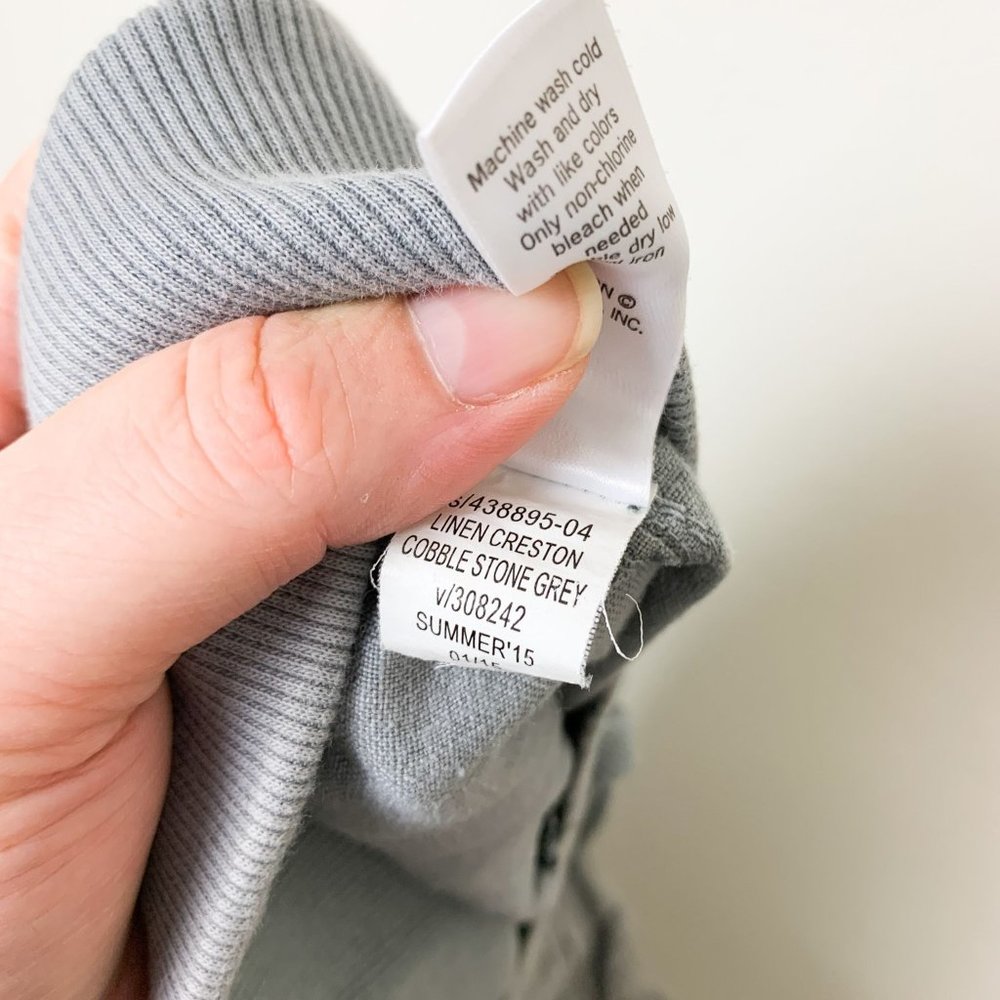 Athleta Linen Gray Creston Drawstring Shorts 6 - image 8